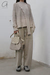 Daniel Andresen loose fitted trousers Cormorant beige